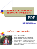 Slide Bài Giảng Chứng Cứ Và Chứng Minh Trong Tố Tụng Hình Sự - LÊ HUỲNH TẤN DUY