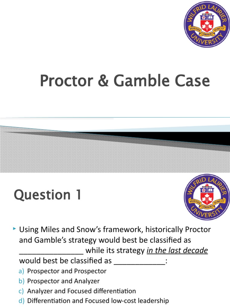 P&G Questions and Answers | PDF | Procter & Gamble | Business Economics
