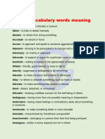 English Vocabulary Words Meaning PDF