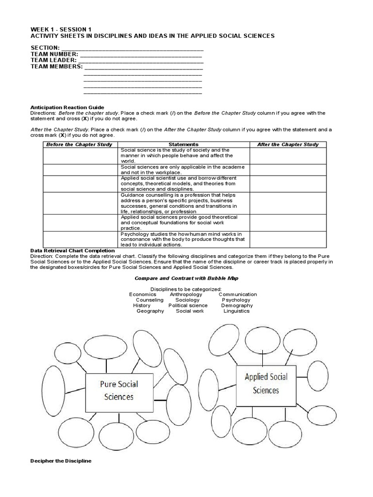 DIASS Week 1 Activity Overview | PDF | Social Sciences | Science