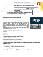 Evaluacion de Proceso Del Area Comunicacion Lectura 3er Grado