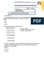 Evaluacion Muestral de Proceso 3er Grado Matematica