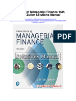 Principles of Managerial Finance 15th Edition Zutter Solutions Manual