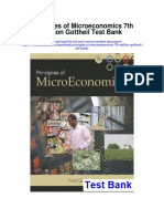 Principles of Microeconomics 7th Edition Gottheil Test Bank