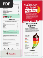 Nando's Menu Highlights and Prices | PDF | Hamburgers | French Fries