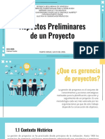 Aspectos Preliminares de Un Proyecto