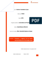 Actividad 1. Presencia y Vigencia de Las Teorías Asociacionistas en La Psicología Actual - 14!08!2023