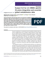 Using Metaboanalyst 5.0 For LC - Hrms Spectra Processing, Multi-Omics Integration and Covariate Adjustment of Global Metabolomics Data