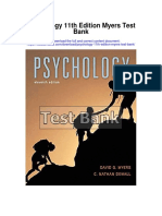 Psychology 11th Edition Myers Test Bank