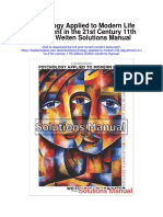 Psychology Applied To Modern Life Adjustment in The 21st Century 11th Edition Weiten Solutions Manual