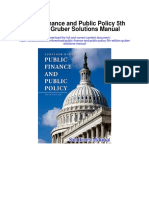 Public Finance and Public Policy 5th Edition Gruber Solutions Manual