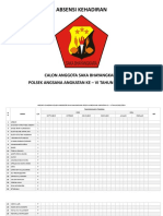 Absensi Kehadiran Angkatan 6