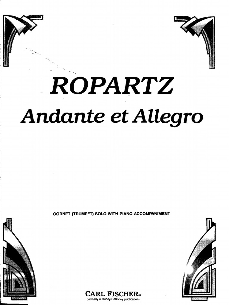 Ropartz - Andante Et Allegro | PDF