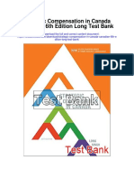 Strategic Compensation in Canada Canadian 6th Edition Long Test Bank