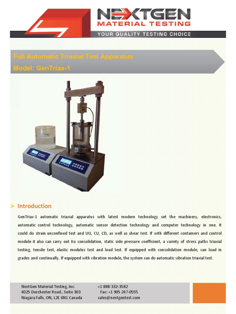 GenTriax1 Technical Brochure Soil Testing Equipment NextGen