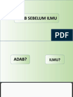 Adab Sebelum Ilmu