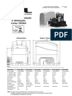 Portão Eletrico - Manual de Instalação e Utilização Linha Trino 300 Speed