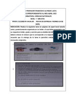 Tarea Mensual Mes de Abril 1° Año Bto.