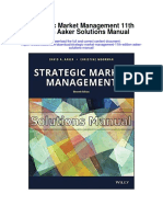 Strategic Market Management 11th Edition Aaker Solutions Manual