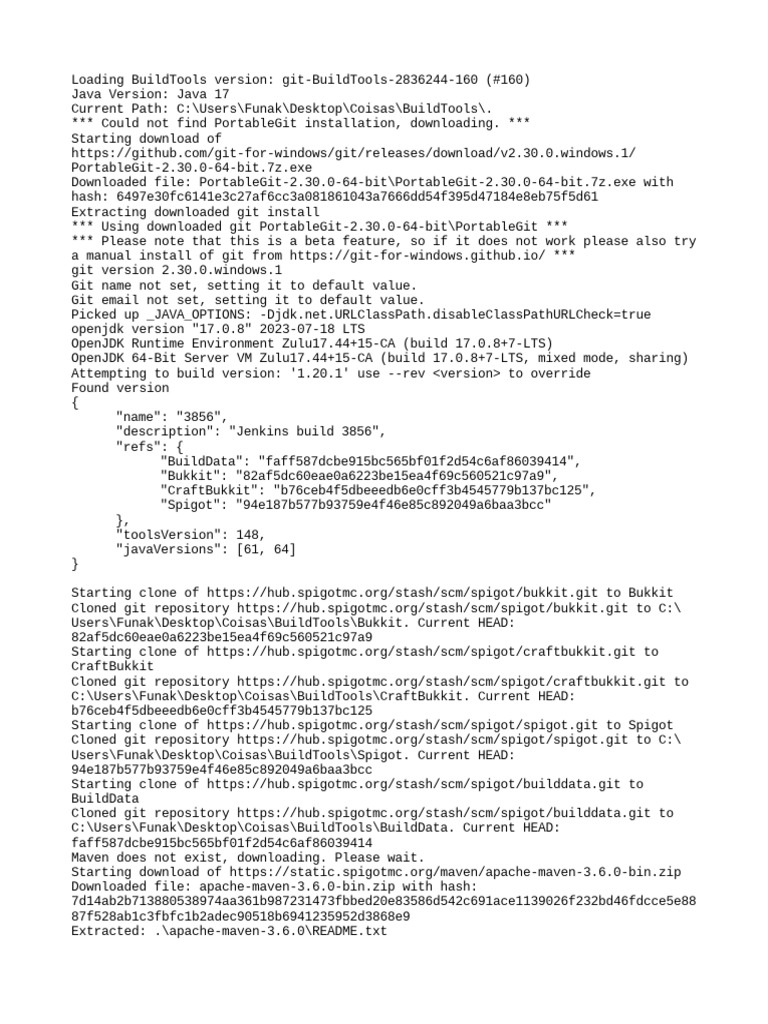BuildTools Log PDF Operating System Technology System Software