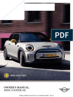 MINI Owners Manual F56 Cooper SE SOP 3-2022