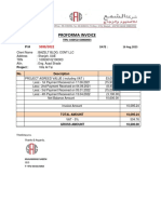 Proforma Invoice 5039