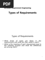 Chapter One - Types of Requirements