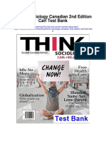 Think Sociology Canadian 2nd Edition Carl Test Bank