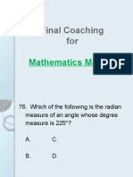 Final Coaching For Mathematics Majors2