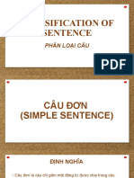 Classification of Sentence