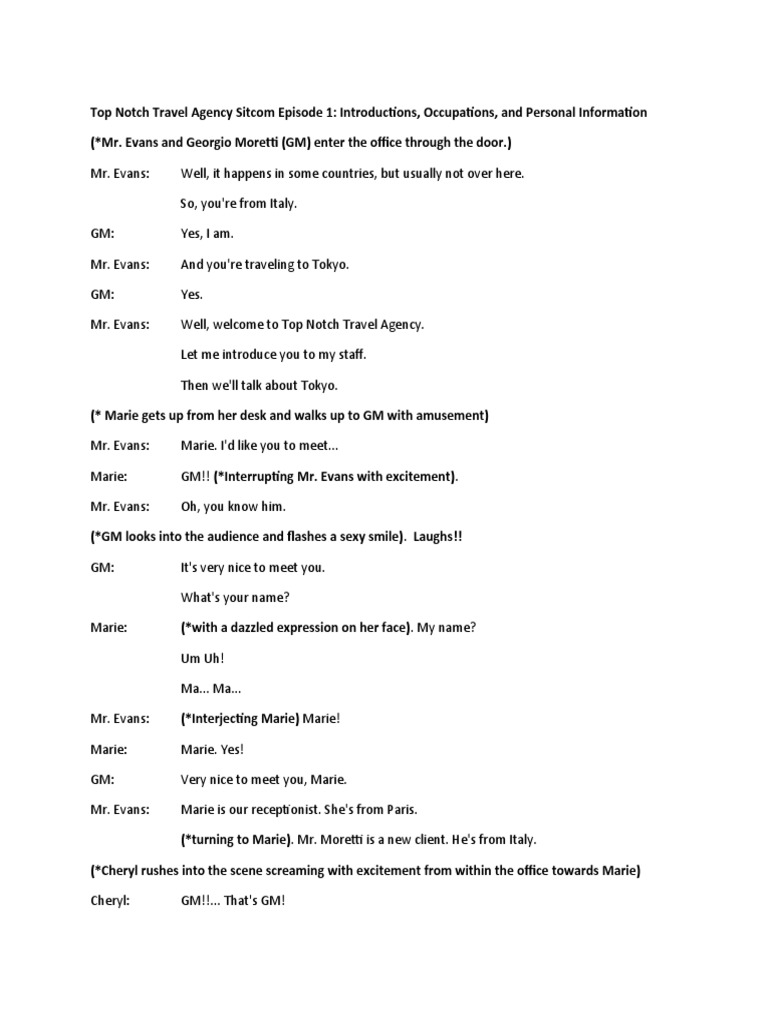 Topnotch Episode 1 Script | PDF