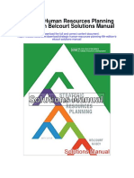 Strategic Human Resources Planning 6th Edition Belcourt Solutions Manual