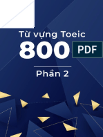 TỪ VỰNG TOEIC 800+ PHẦN 2