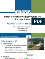 Session 1 Dam Safety Monitoring Program For Earthen Dams - NHWC