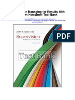 Supervision Managing For Results 10th Edition Newstrom Test Bank