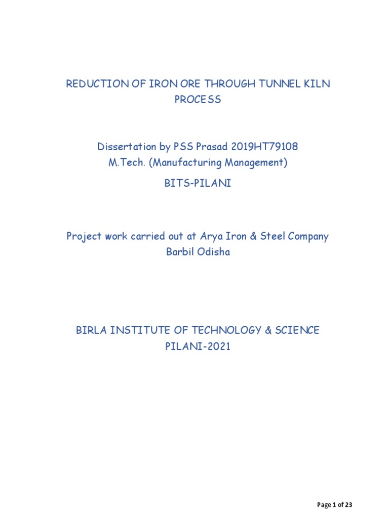 Final Submission PDF Chemistry Industrial Processes