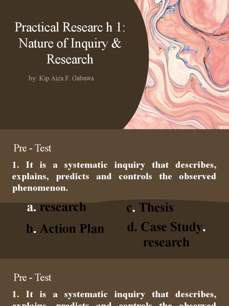 Understanding Research and Inquiry | PDF | Inquiry | Knowledge