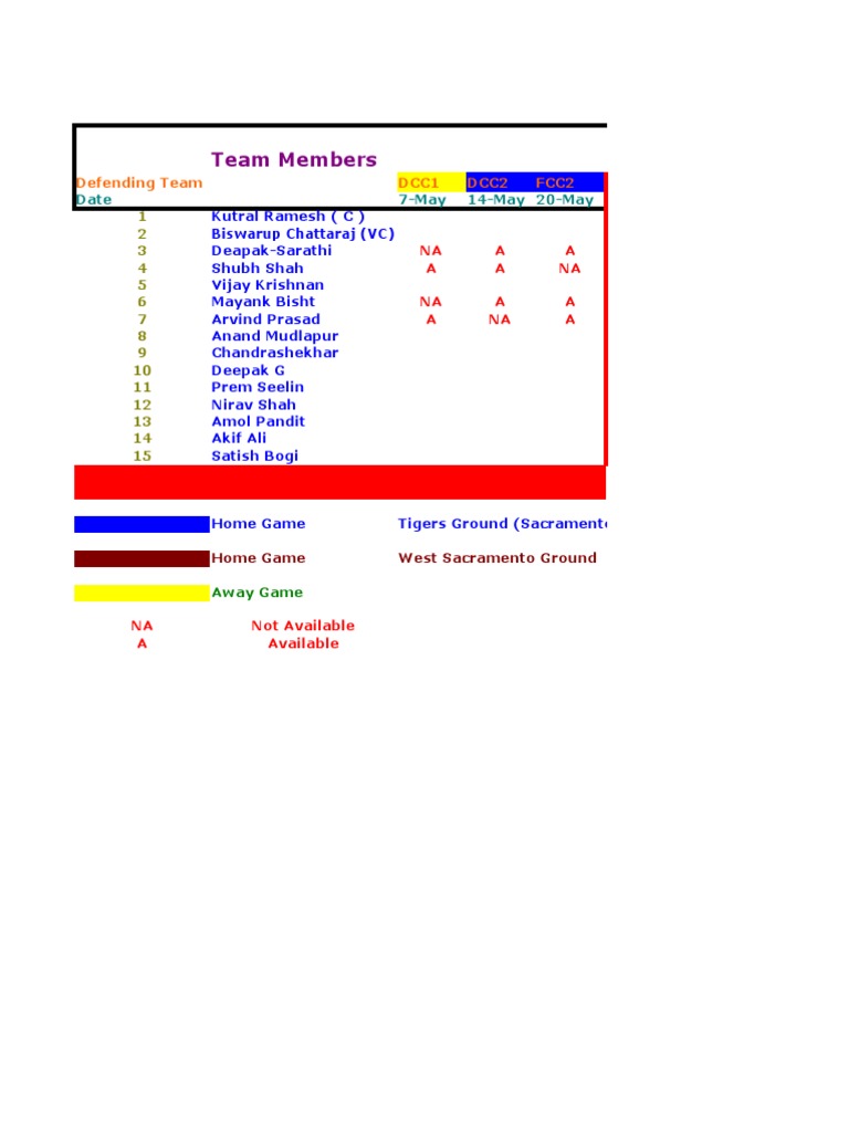 League Schedule | PDF