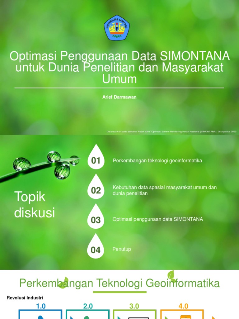 Optimasi Data SIMONTANA untuk Penelitian | PDF | Teknologi & Rekayasa