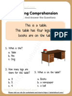 Reading Comprehension For Kids 10 2 2021