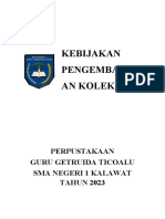 1.2 Kebijakan Pengembangan Koleksi