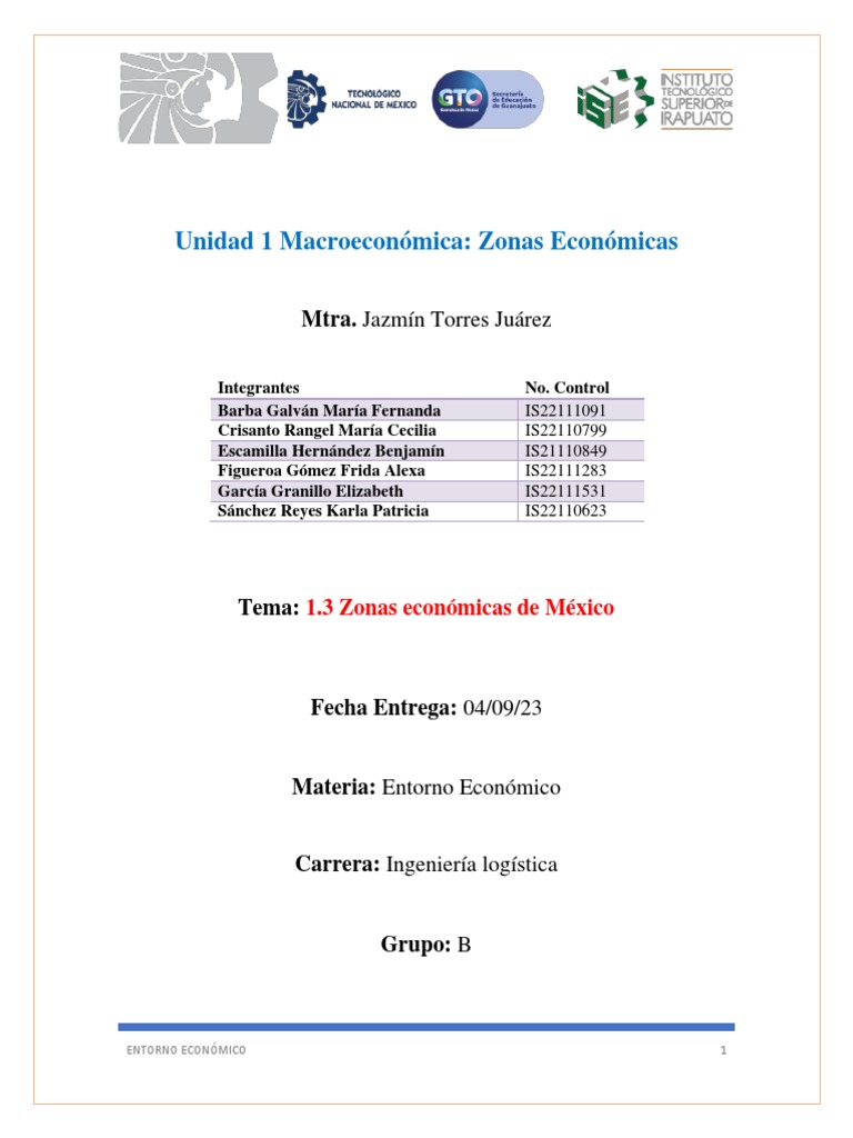 Zonas Económicas y Actividades en México | PDF | Agricultura | México