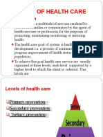 Levels of Health Care
