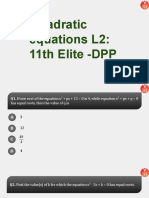QuadraticEquations+L2+DPP +11th+elite+