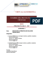 Formato Indagación Tecnológica Eureka Virtual Sanjosefina 2021