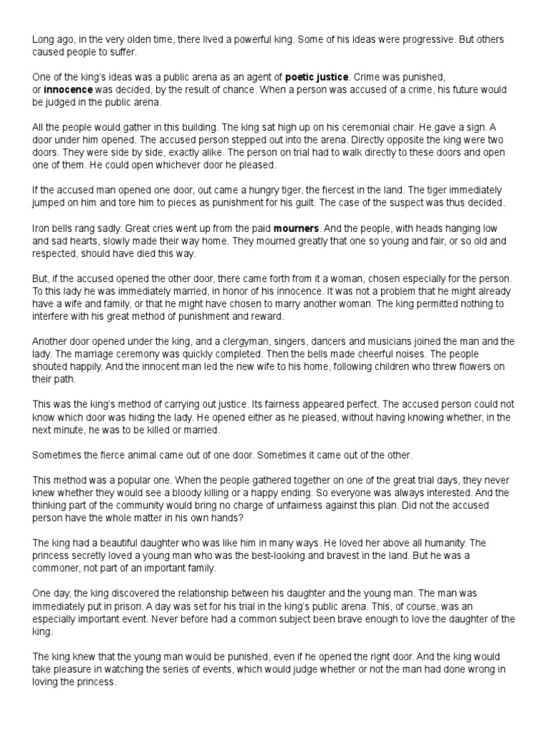 The Lady and The Tiger Story PDF