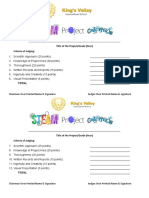 Criteria of Judging