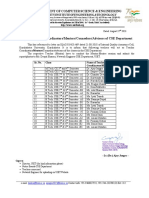 CSE Department Mentor-Mentee List