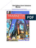 Marketing 13th Edition Kerin Solutions Manual