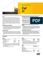 Small Specalog For Cat D3 Track-Type Tractor (Bahasa)